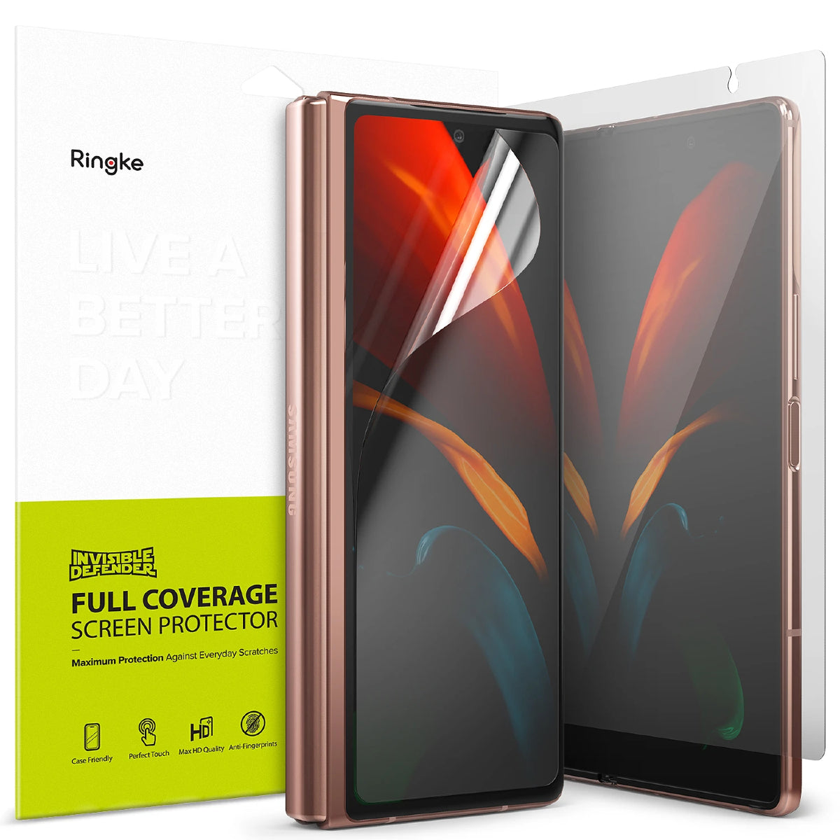 Shop and buy Ringke Invisible Defender Screen Protector Samsung Galaxy Z Fold 2 (2020) PET Film Cleaning Kit| Casefactorie® online with great deals and sales prices with fast and safe shipping. Casefactorie is the largest Singapore official authorised retailer for the largest collection of mobile premium accessories.