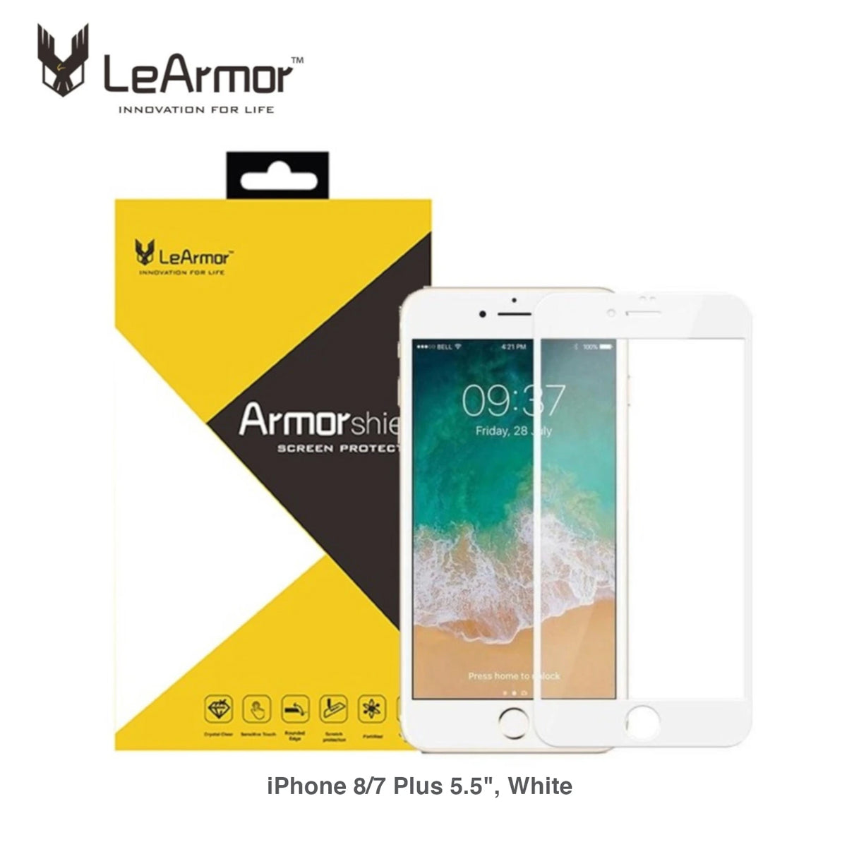Shop and buy LeArmor ArmorShield 2.5D Anti-Blue Ray Tempered Glass Screen Protector for iPhone 8/7 Plus| Casefactorie® online with great deals and sales prices with fast and safe shipping. Casefactorie is the largest Singapore official authorised retailer for the largest collection of mobile premium accessories.