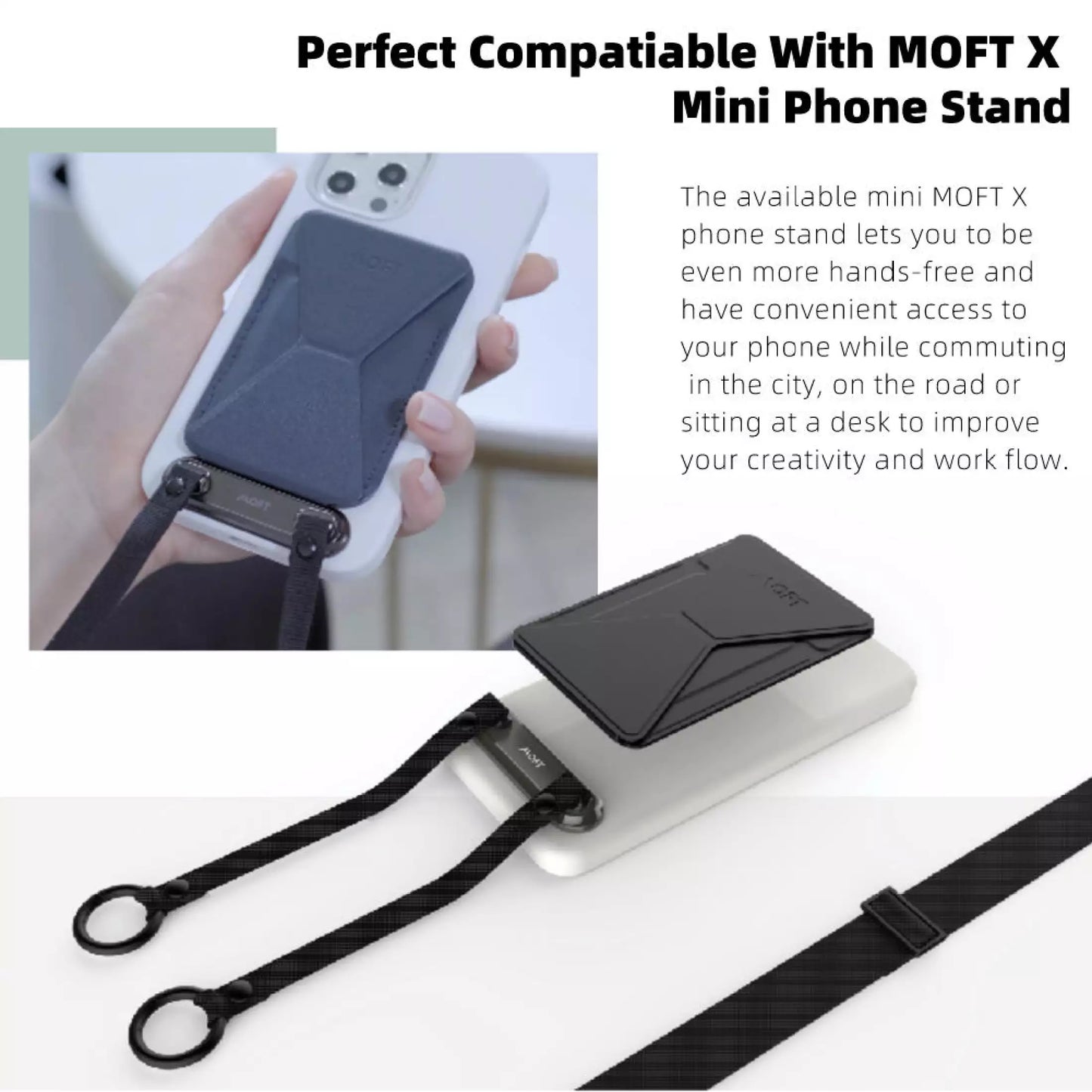 Shop and buy MOFT Detachable & Switchable Adhesive Phone Lanyard Slim compact for non-rubber coated phone case| Casefactorie® online with great deals and sales prices with fast and safe shipping. Casefactorie is the largest Singapore official authorised retailer for the largest collection of mobile premium accessories.
