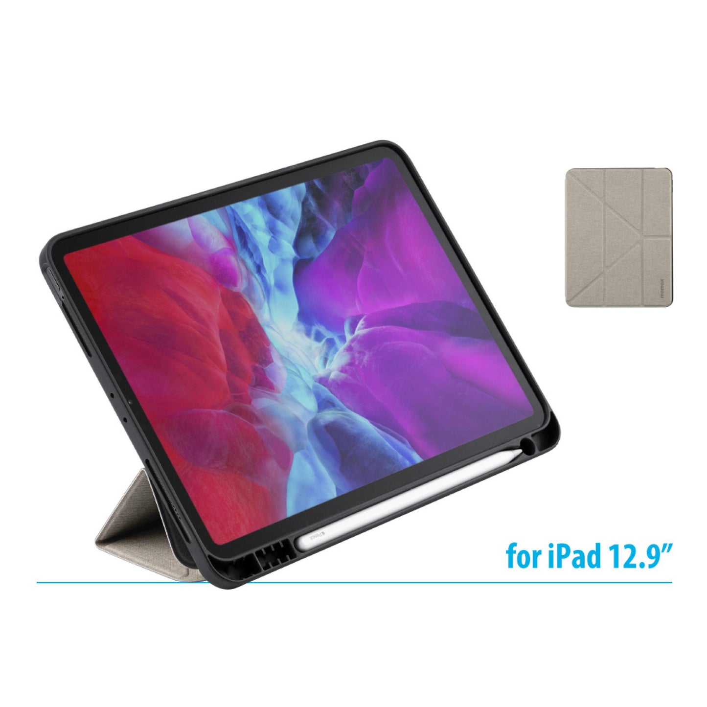 Shop and buy Momax Folding Style Flip Cover Case iPad Pro 12.9 2021/2022 Apple Pencil Holder 360-Degree Protection| Casefactorie® online with great deals and sales prices with fast and safe shipping. Casefactorie is the largest Singapore official authorised retailer for the largest collection of mobile premium accessories.