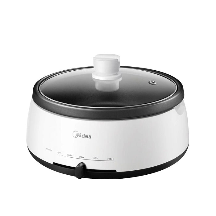 Shop and buy Midea MEC-1040W Non Sticky Coating Multi Cooker 3.5L hotpot/soup, stir-fry, fry steak| Casefactorie® online with great deals and sales prices with fast and safe shipping. Casefactorie is the largest Singapore official authorised retailer for the largest collection of household and home care appliances.