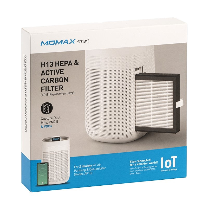 Shop and buy Momax AP1LX 2 Healthy HEPA Active Carbon Replacement Filter for AP1S| Casefactorie® online with great deals and sales prices with fast and safe shipping. Casefactorie is the largest Singapore official authorised retailer for the largest collection of mobile premium accessories.