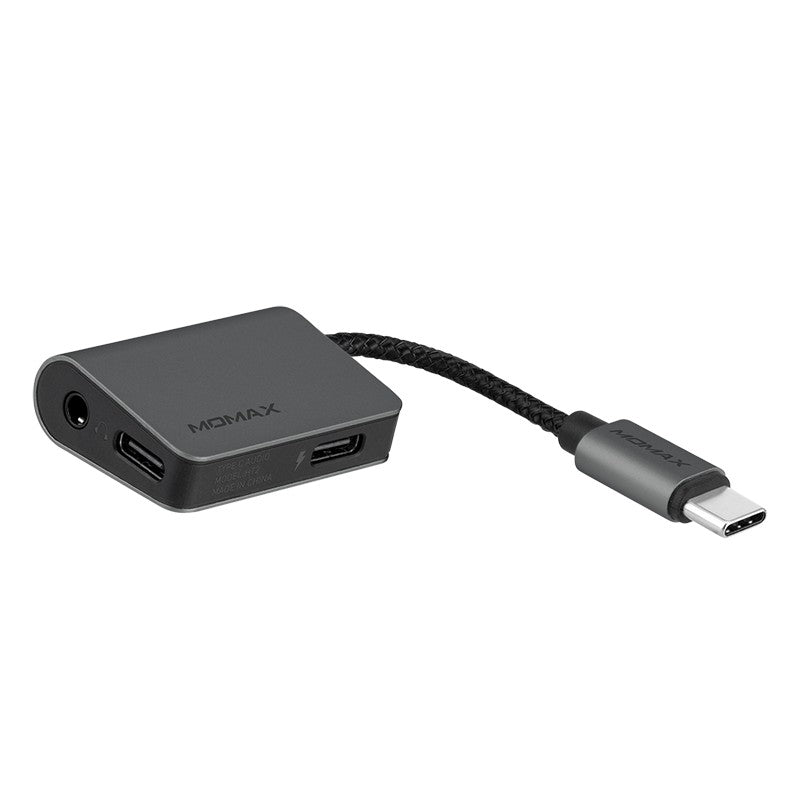 Shop and buy Momax HT2E One Link USB-C Audio Charging Adapter with 3.5mm Audio Jack (Power Delivery) | Casefactorie® online with great deals and sales prices with fast and safe shipping. Casefactorie is the largest Singapore official authorised retailer for the largest collection of mobile premium accessories.