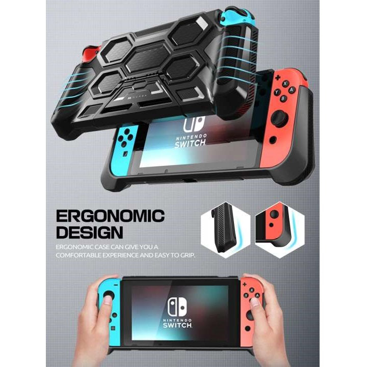 Shop and buy Mumba Battle Heavy Duty Grip Case for Nintendo Switch with Kickstand Shockproof Non slip handle| Casefactorie® online with great deals and sales prices with fast and safe shipping. Casefactorie is the largest Singapore official authorised retailer for the largest collection of mobile premium accessories.