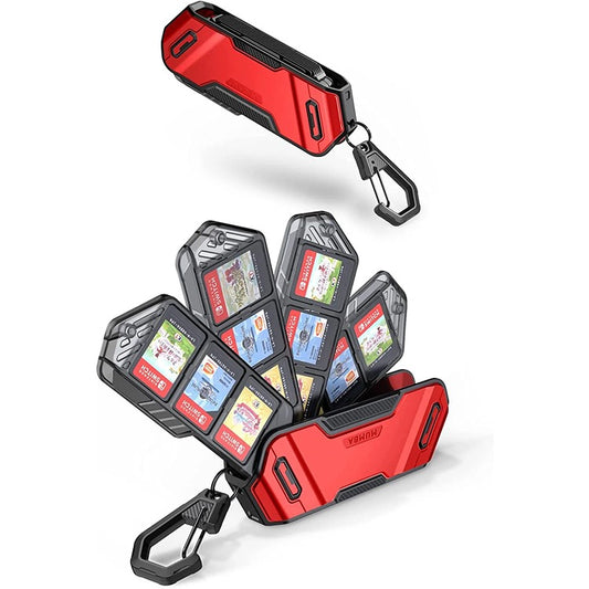 Shop and buy Mumba 12 Nintendo Switch Game Card Case Holder 4-layer rotary holders Holds 12 game cards Portable| Casefactorie® online with great deals and sales prices with fast and safe shipping. Casefactorie is the largest Singapore official authorised retailer for the largest collection of mobile premium accessories.