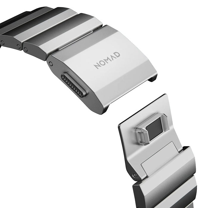 Shop and buy NOMAD Aluminum Band Metal Strap for Apple Watch 49mm/45mm/44mm/42mm DLC scratch-resistant coating| Casefactorie® online with great deals and sales prices with fast and safe shipping. Casefactorie is the largest Singapore official authorised retailer for the largest collection of mobile premium accessories.