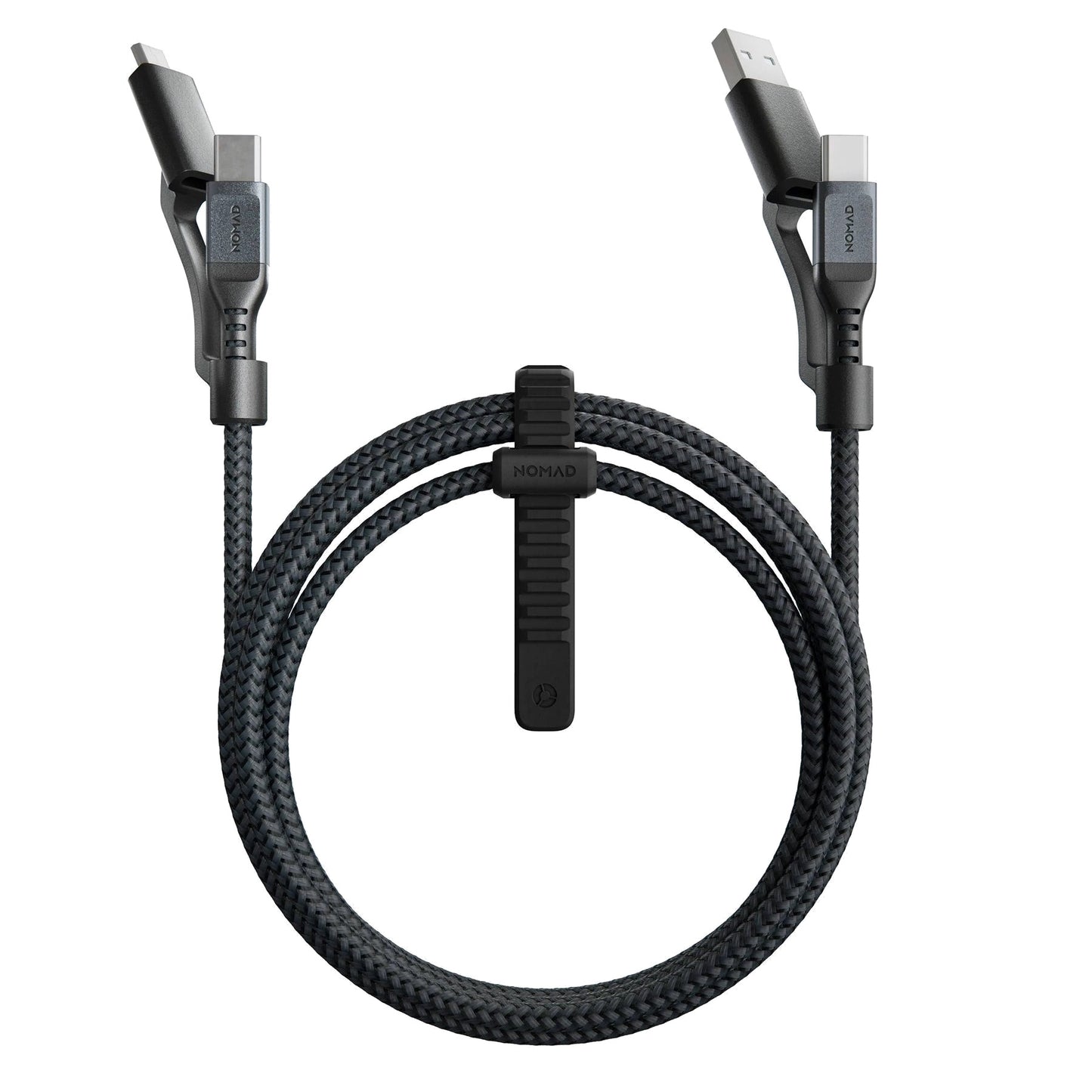 Shop and buy Nomad 4-In-1 Universal Cable with MFI and Data Transfer Kevlar braided USB-C Micro-USB USB-A| Casefactorie® online with great deals and sales prices with fast and safe shipping. Casefactorie is the largest Singapore official authorised retailer for the largest collection of mobile premium accessories.