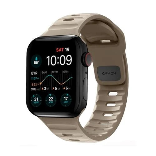 Shop and buy Nomad FKM Rubber Sports Strap for Apple Watch 41mm/40mm/38mm Aluminum closure pin Waterproof| Casefactorie® online with great deals and sales prices with fast and safe shipping. Casefactorie is the largest Singapore official authorised retailer for the largest collection of mobile premium accessories.