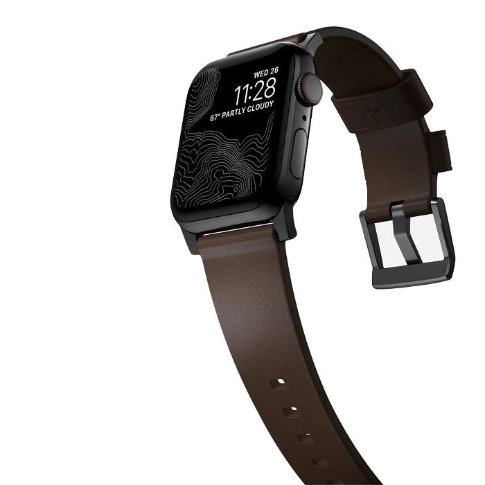 Shop and buy Nomad Modern Strap for Apple Watch 49mm/45mm/44mm/42mm By Nomad Leather Custom buckle and lugs| Casefactorie® online with great deals and sales prices with fast and safe shipping. Casefactorie is the largest Singapore official authorised retailer for the largest collection of mobile premium accessories.