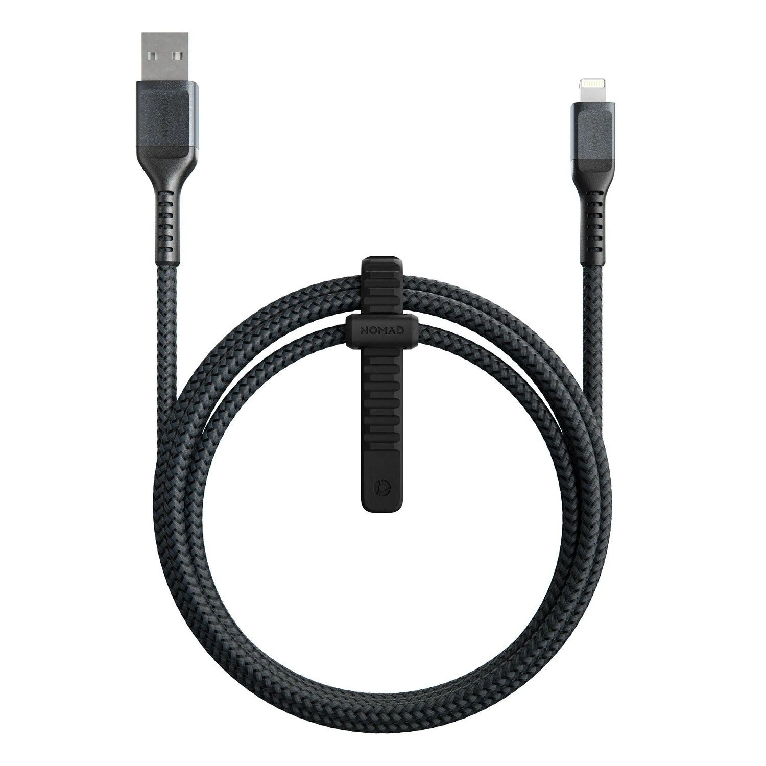 Shop and buy Nomad Rugged Kevlar USB-A to Lightning Cable MFi Certified Durable Alloy Housing Silicone Cable Tie| Casefactorie® online with great deals and sales prices with fast and safe shipping. Casefactorie is the largest Singapore official authorised retailer for the largest collection of mobile premium accessories.