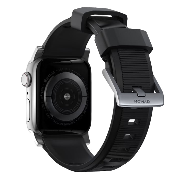 Shop and buy Nomad Rugged Silicone FKM Rubber Sports Strap for Apple Watch 49mm/45mm/44mm/42mm| Casefactorie® online with great deals and sales prices with fast and safe shipping. Casefactorie is the largest Singapore official authorised retailer for the largest collection of mobile premium accessories.