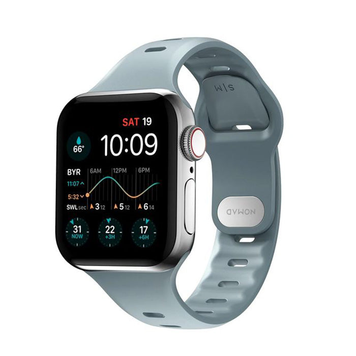 Shop and buy Nomad Waterproof FKM Sports Strap Slim for Apple Watch 45mm/44mm/42mm Stainless steel closure pin| Casefactorie® online with great deals and sales prices with fast and safe shipping. Casefactorie is the largest Singapore official authorised retailer for the largest collection of mobile premium accessories.
