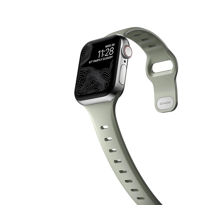 Shop and buy Nomad Waterproof FKM Sports Strap Slim Apple Watch 49mm/45mm/44mm/42mm Stainless steel closure pin| Casefactorie® online with great deals and sales prices with fast and safe shipping. Casefactorie is the largest Singapore official authorised retailer for the largest collection of mobile premium accessories.