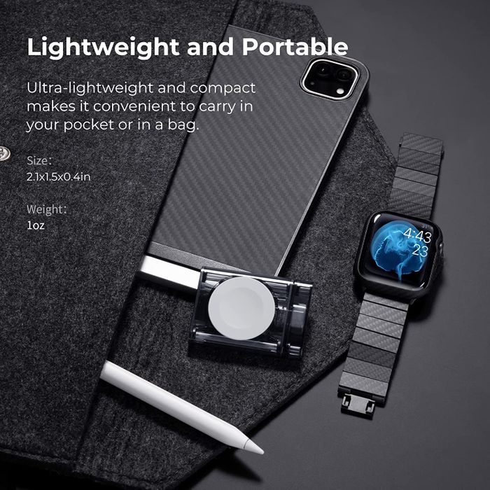 Shop and buy PITAKA Power Dongle for Apple Watch MFi-certified Lightweight, portable unique transparent design| Casefactorie® online with great deals and sales prices with fast and safe shipping. Casefactorie is the largest Singapore official authorised retailer for the largest collection of mobile premium accessories.