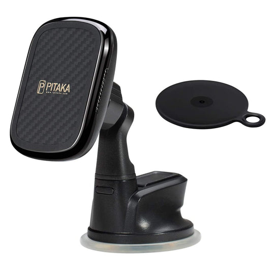 Shop and buy Pitaka MagEz Mount Qi Suction Cup Robust smartphone holder Car Dashboard Holder 360-degree rotate| Casefactorie® online with great deals and sales prices with fast and safe shipping. Casefactorie is the largest Singapore official authorised retailer for the largest collection of mobile premium accessories.