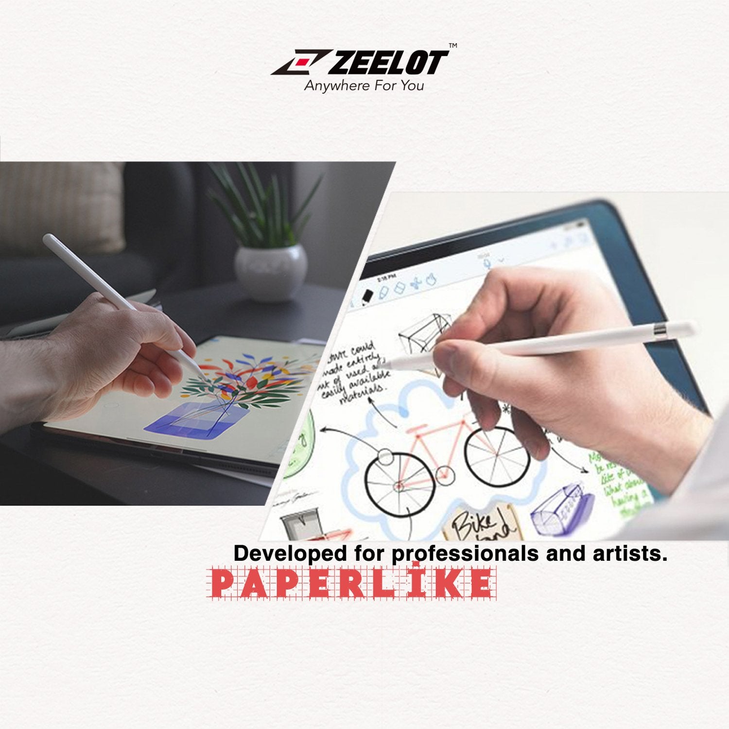 Shop and buy Zeelot Paperlike Film Screen Protector for iPad 9.7" (2013-2018) Anti-Glare Matte| Casefactorie® online with great deals and sales prices with fast and safe shipping. Casefactorie is the largest Singapore official authorised retailer for the largest collection of mobile premium accessories.