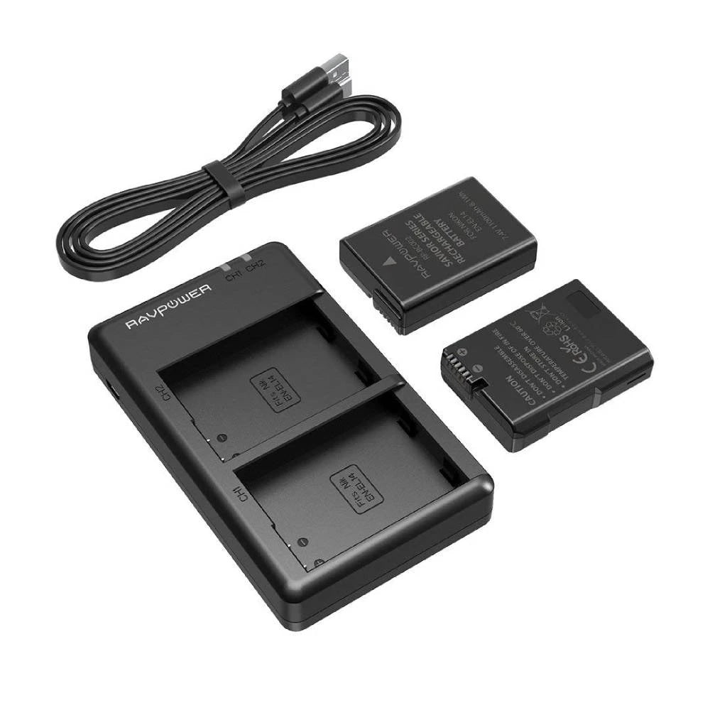 Shop and buy RAVPower RP-BC002 Camera Battery Charger Set for Nikon EN-EL 14A| Casefactorie™ online with great deals and sales prices with fast and safe shipping. Casefactorie is the largest Singapore official authorised retailer for the largest collection of mobile premium accessories.