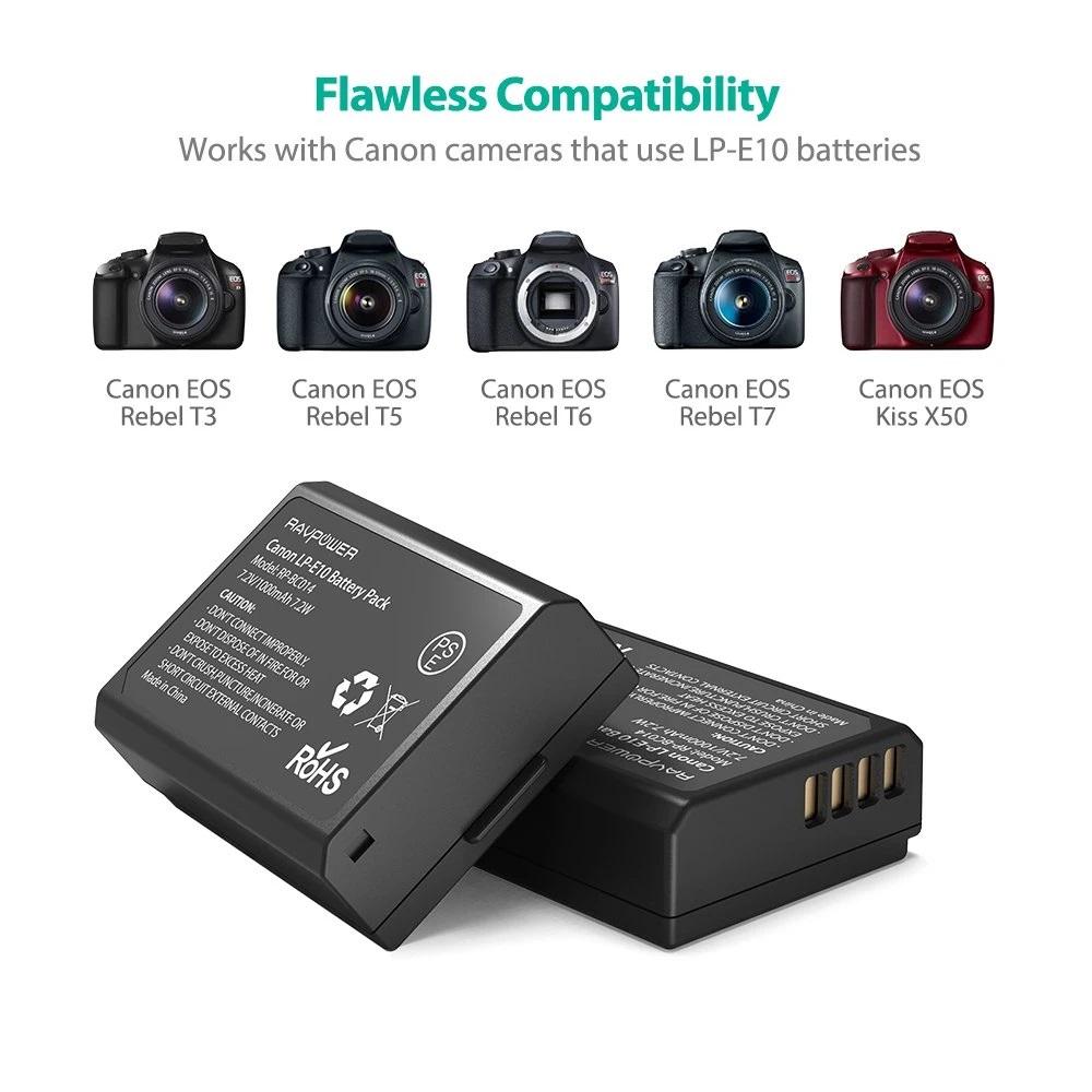 Shop and buy RAVPower RP-BC014 Camera Battery Charger Set for Canon LP-E10 1000mAh safety protection guarantee| Casefactorie® online with great deals and sales prices with fast and safe shipping. Casefactorie is the largest Singapore official authorised retailer for the largest collection of mobile premium accessories.