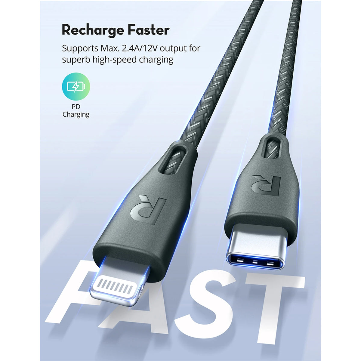 Shop and buy RAVPower RP-CB1005 MFI Nylon Braided USB Type-C to Lightning Cable (Power Delivery)| Casefactorie® online with great deals and sales prices with fast and safe shipping. Casefactorie is the largest Singapore official authorised retailer for the largest collection of mobile premium accessories.