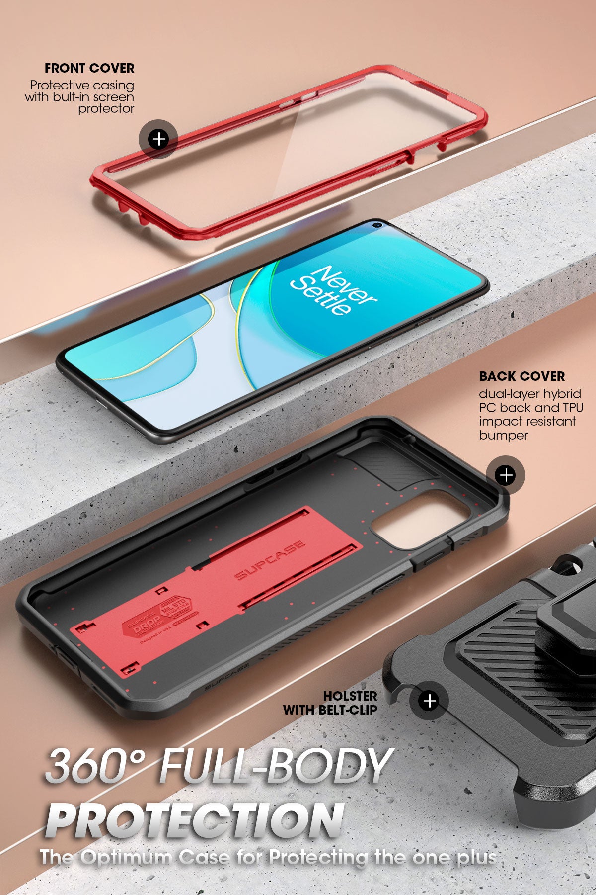 Shop and buy Supcase UB Pro Rugged Holster 360 Case with Built-In Screen Protector OnePlus 8T (2020) Kickstand| Casefactorie® online with great deals and sales prices with fast and safe shipping. Casefactorie is the largest Singapore official authorised retailer for the largest collection of mobile premium accessories.