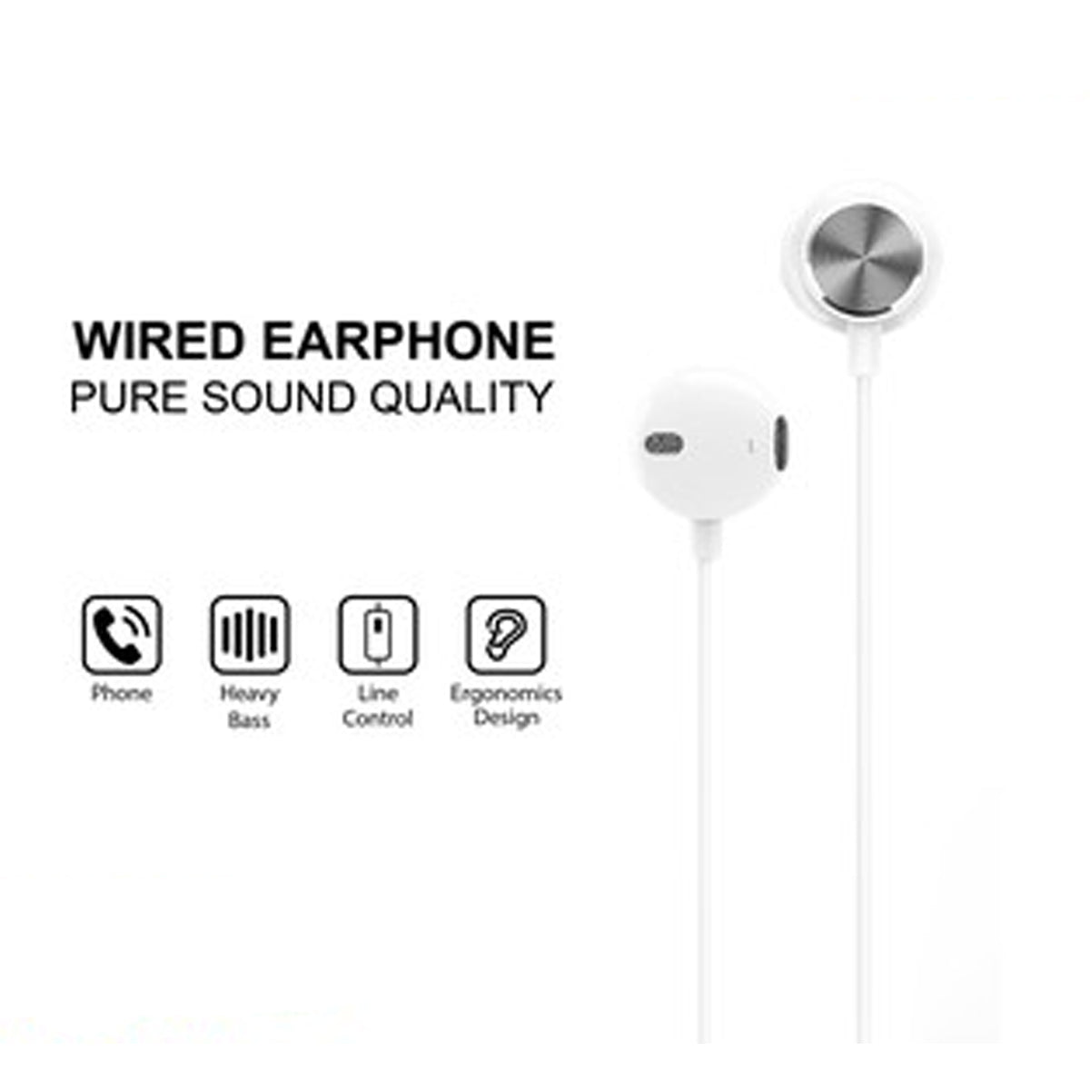 Shop and buy Recci REP-L01 3.5mm Wired Earphone with Microphone 120cm Pure sound quality Heavy bass Line control| Casefactorie® online with great deals and sales prices with fast and safe shipping. Casefactorie is the largest Singapore official authorised retailer for the largest collection of mobile premium accessories.