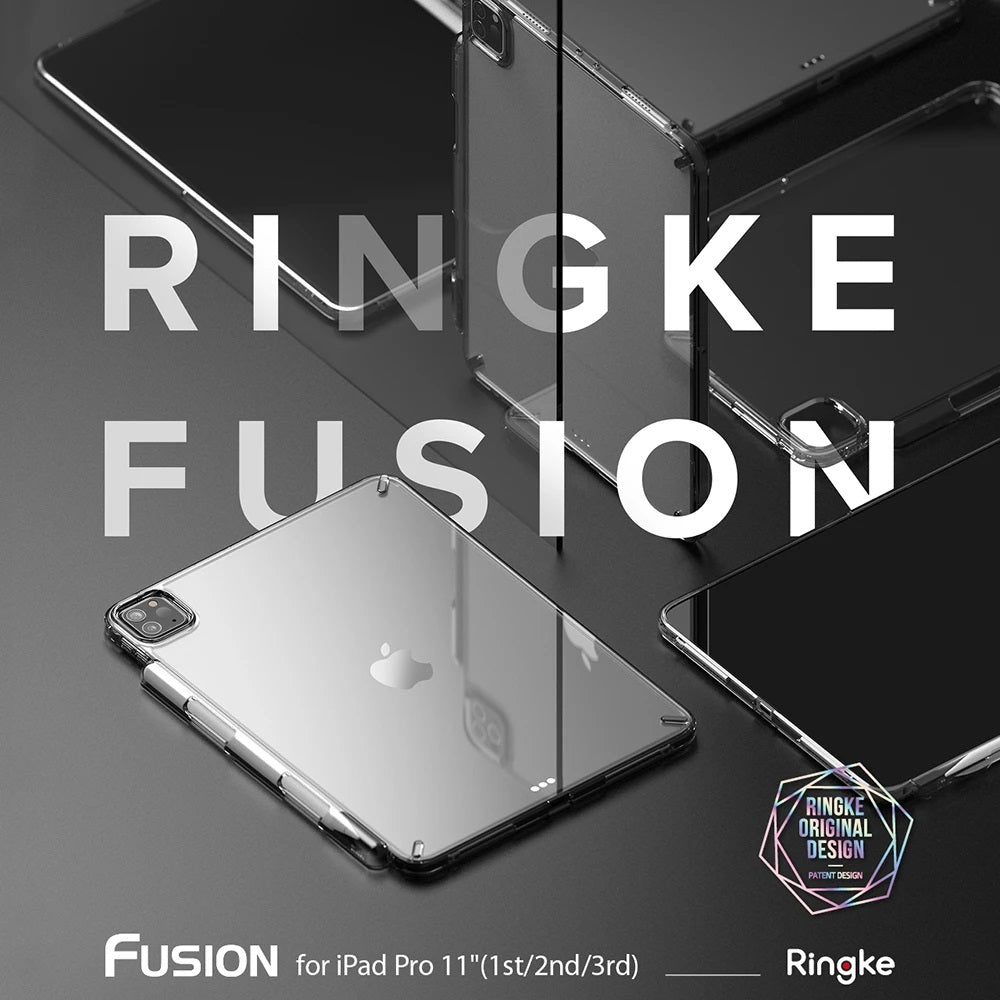 Shop and buy Ringke Fusion Case iPad Pro 11" (2018-2022) See-through back built-in dual QuikCatch lanyard holes| Casefactorie® online with great deals and sales prices with fast and safe shipping. Casefactorie is the largest Singapore official authorised retailer for the largest collection of mobile premium accessories.
