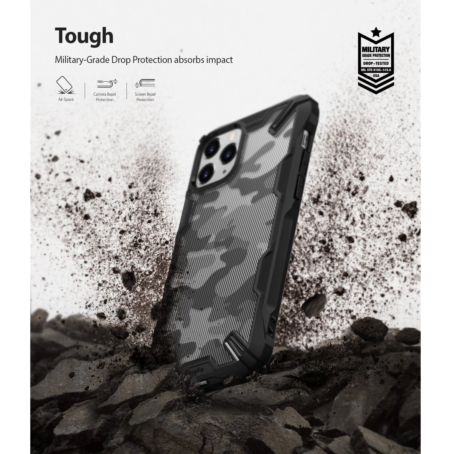Shop and buy Ringke Fusion X Design Case for iPhone 11 Pro (2019) Shockproof Stripe Camo Black Lanyard Hole| Casefactorie® online with great deals and sales prices with fast and safe shipping. Casefactorie is the largest Singapore official authorised retailer for the largest collection of mobile premium accessories.