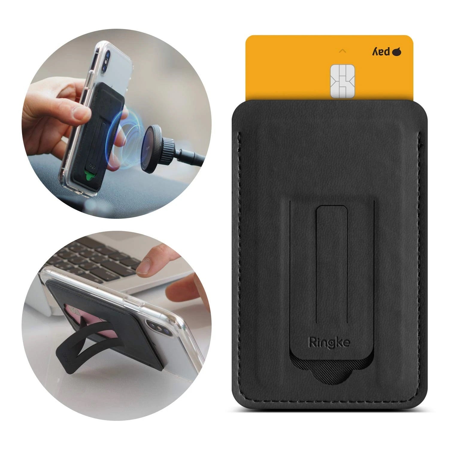 Shop and buy Ringke Multi Function Card Holder Wallet Kickstand Phone stand Metal Plate Car mount Slim design| Casefactorie® online with great deals and sales prices with fast and safe shipping. Casefactorie is the largest Singapore official authorised retailer for the largest collection of mobile premium accessories.