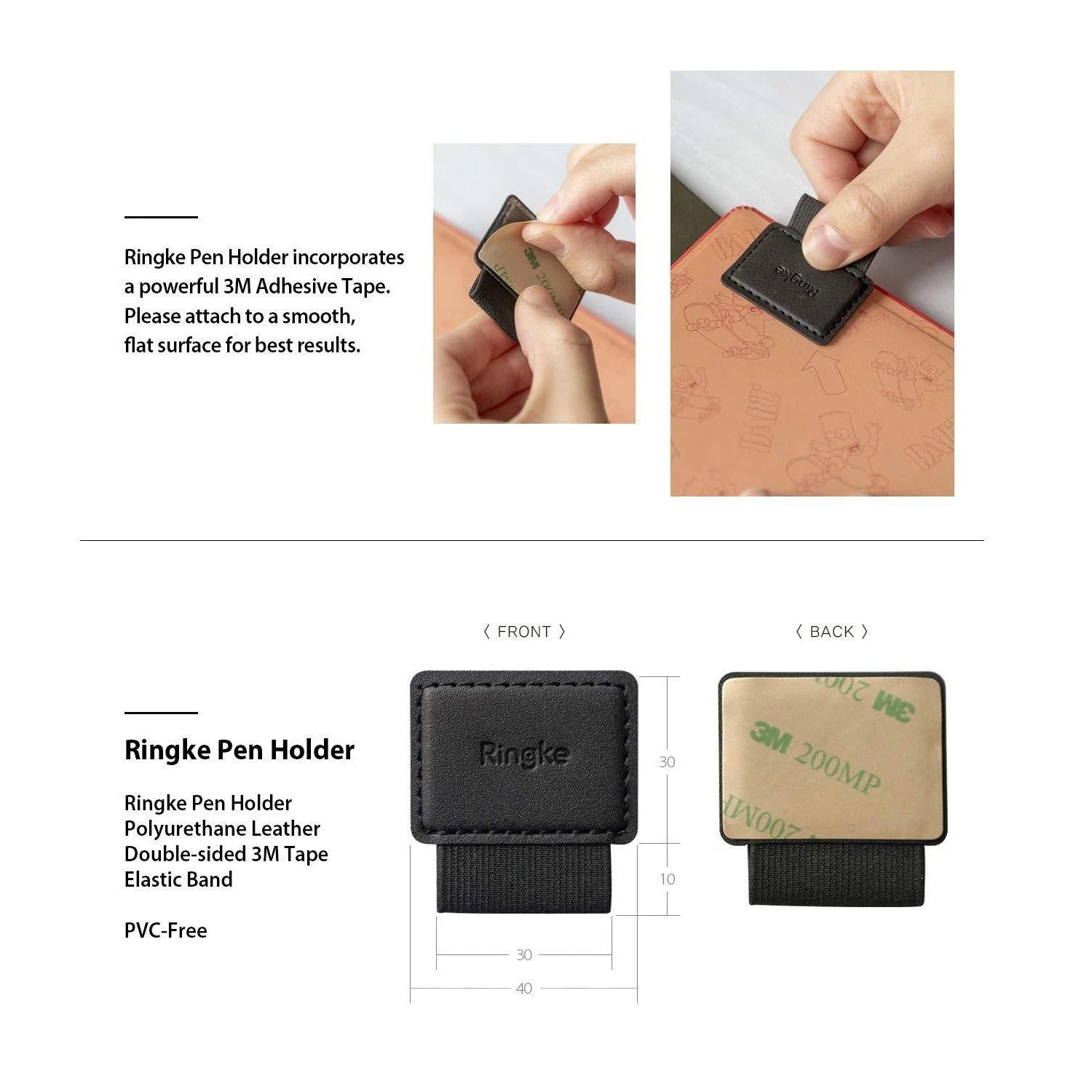 Shop and buy Ringke Pen Holder (2 Pack) Apple Pencil 3M Adhesive Tape Durable Elasticity Easy to Attach| Casefactorie® online with great deals and sales prices with fast and safe shipping. Casefactorie is the largest Singapore official authorised retailer for the largest collection of mobile premium accessories.