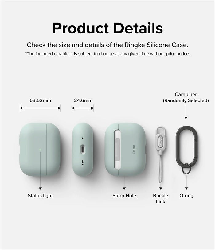 Ringke Silicone Case Compatible with AirPods Pro 2nd Generation,  Anti-Scratch Shockproof Rugged Protective Case for AirPods Pro 2 - Cream