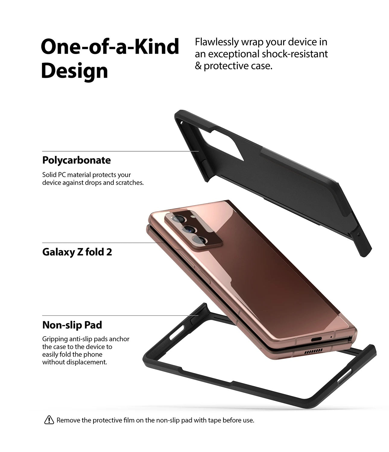 Shop and buy Ringke Slim Case Samsung Galaxy Z Fold 2 (2020) Ultra-thin Anti-slip pads QuikCatch lanyard hole| Casefactorie® online with great deals and sales prices with fast and safe shipping. Casefactorie is the largest Singapore official authorised retailer for the largest collection of mobile premium accessories.