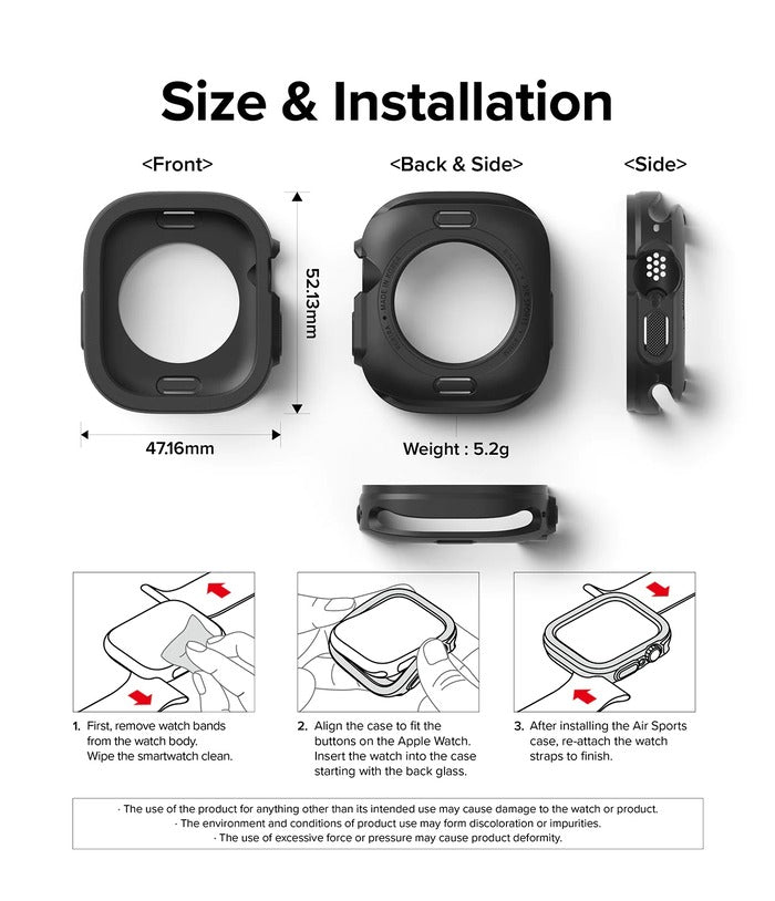 Shop and buy Ringke Air Sports Case Apple Watch Ultra 49mm Lightweight and form-fitting slim cover Shockproof| Casefactorie® online with great deals and sales prices with fast and safe shipping. Casefactorie is the largest Singapore official authorised retailer for the largest collection of mobile premium accessories.