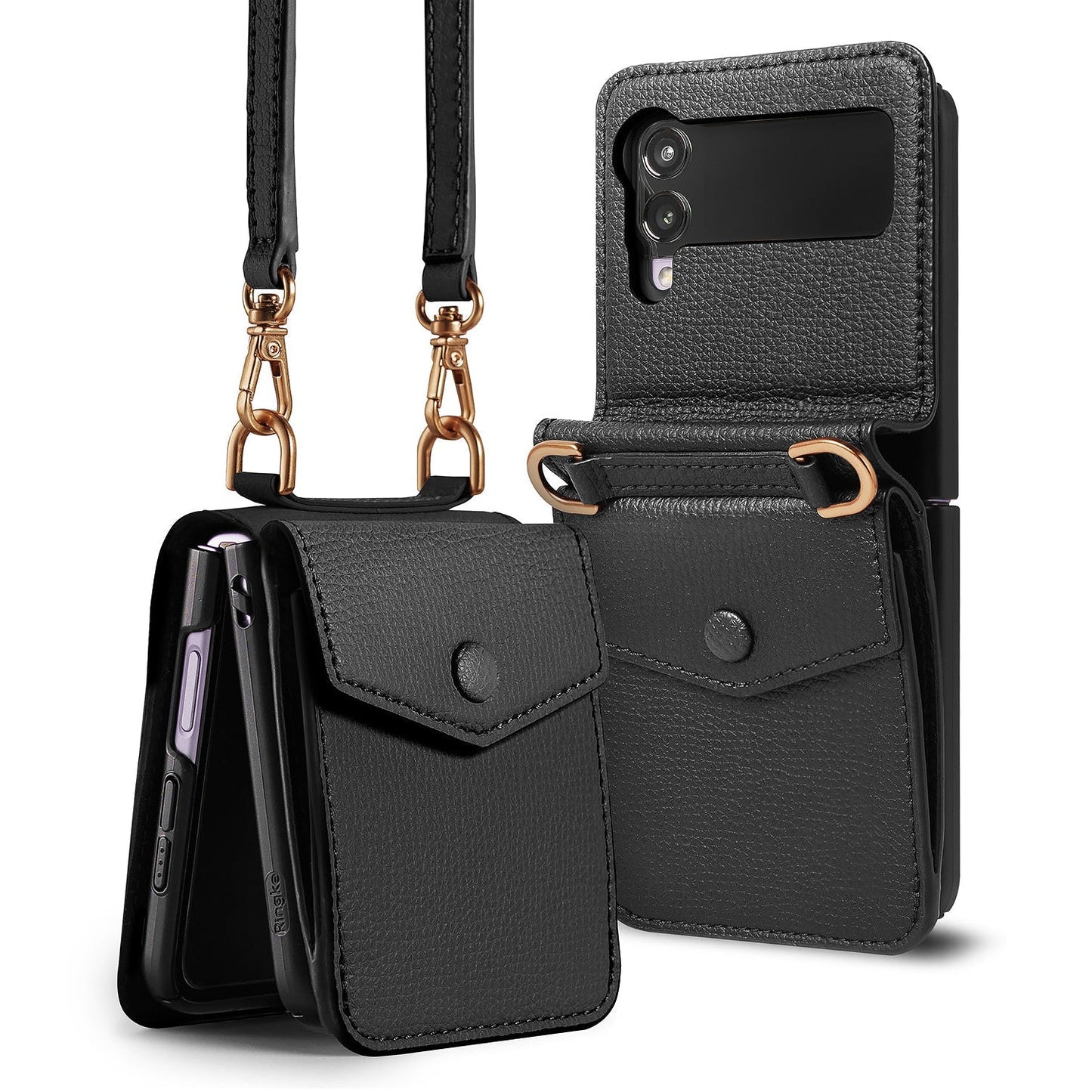 Shop and buy Ringke Folio Signature Card Pocket for Samsung Galaxy Z Flip 3 5G (2021) mini crossbody-style| Casefactorie® online with great deals and sales prices with fast and safe shipping. Casefactorie is the largest Singapore official authorised retailer for the largest collection of mobile premium accessories.