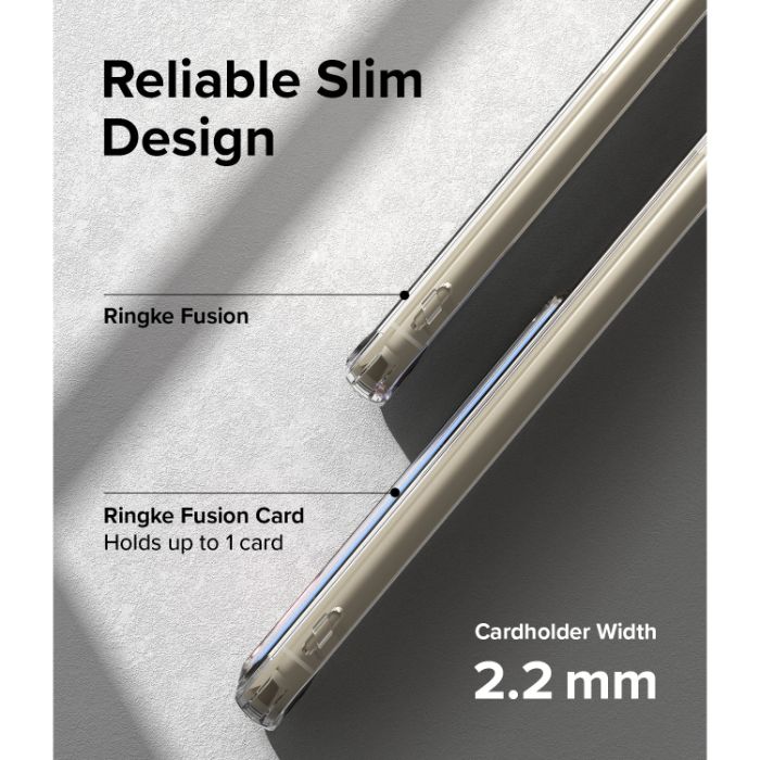 Shop and buy Ringke Fusion Card Case Samsung Galaxy S23 Plus (2023) holds 1 card anti-yellowing crystal clear| Casefactorie® online with great deals and sales prices with fast and safe shipping. Casefactorie is the largest Singapore official authorised retailer for the largest collection of mobile premium accessories.