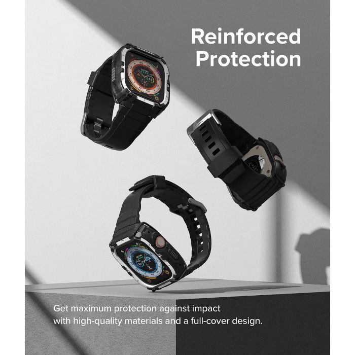 Shop and buy Ringke Fusion X Guard for Apple Watch Ultra 49mm with Wire Secure Attachment Full-cover design| Casefactorie® online with great deals and sales prices with fast and safe shipping. Casefactorie is the largest Singapore official authorised retailer for the largest collection of mobile premium accessories.