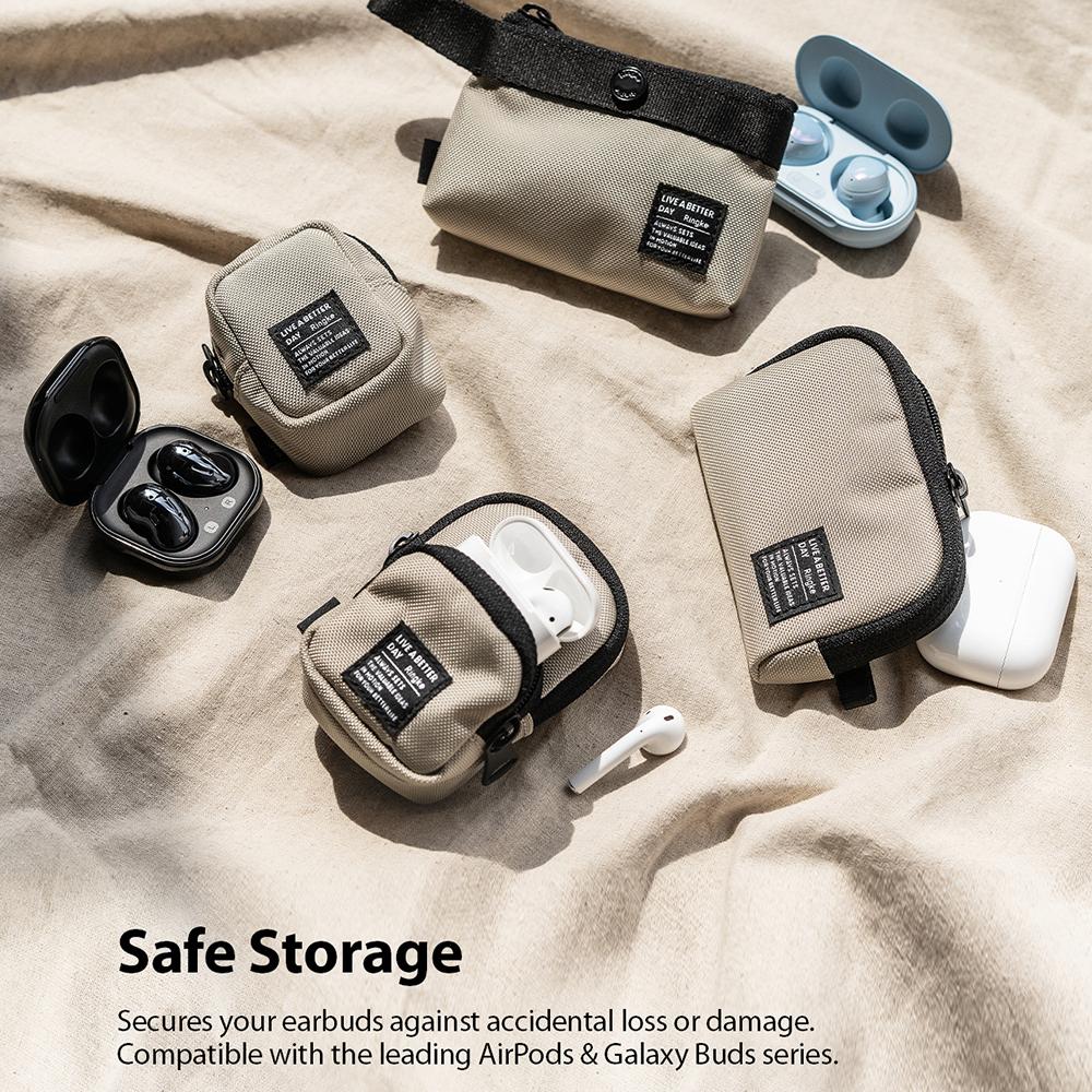 Shop and buy Ringke Mini Pouch Block Safe storage High-quality Textile Antimicrobial Agion Fabric Carabiner | Casefactorie® online with great deals and sales prices with fast and safe shipping. Casefactorie is the largest Singapore official authorised retailer for the largest collection of mobile premium accessories.