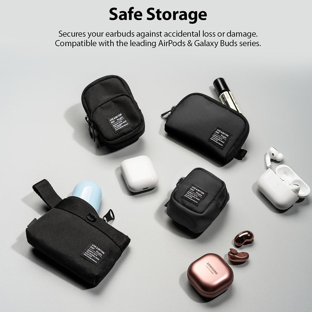 Shop and buy Ringke Mini Pouch with Half Pocket Safe storage carabiner and snap-button strap waterproof nylon textile| Casefactorie® online with great deals and sales prices with fast and safe shipping. Casefactorie is the largest Singapore official authorised retailer for the largest collection of mobile premium accessories.
