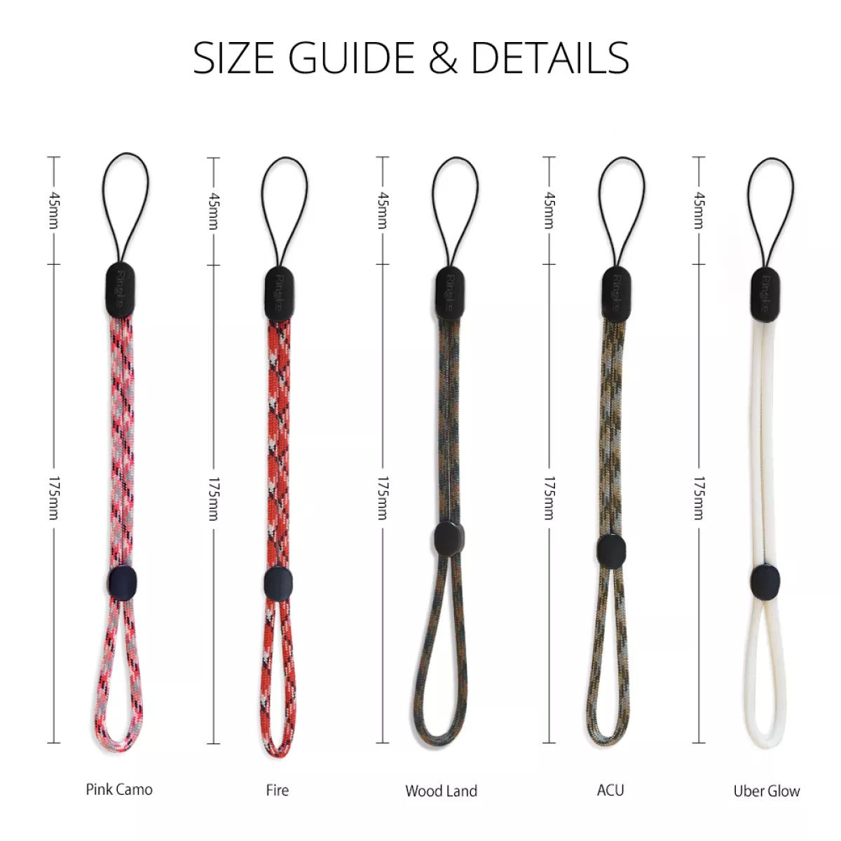 Shop and buy Ringke Paracord Lanyard Wrist Strap multiple colors patterns Easy to adjust length wristband holder| Casefactorie® online with great deals and sales prices with fast and safe shipping. Casefactorie is the largest Singapore official authorised retailer for the largest collection of mobile premium accessories.