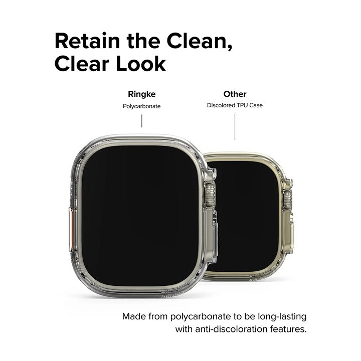 Shop and buy Ringke Slim Case for Apple Watch Ultra 49mm Impact Resistant Anti-discoloration No-case feel| Casefactorie® online with great deals and sales prices with fast and safe shipping. Casefactorie is the largest Singapore official authorised retailer for the largest collection of mobile premium accessories.