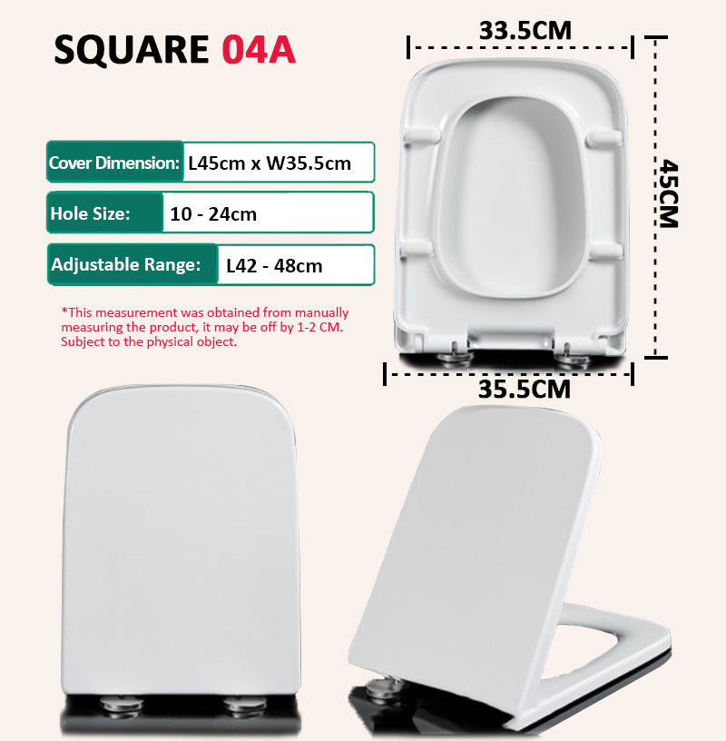 Shop and buy Slow Close Heavy Duty Toilet Seat Covers Adjustable Hole distance &Length Range 1-button Quick release| Casefactorie® online with great deals and sales prices with fast and safe shipping. Casefactorie is the largest Singapore official authorised retailer for the largest collection of household and home care items.