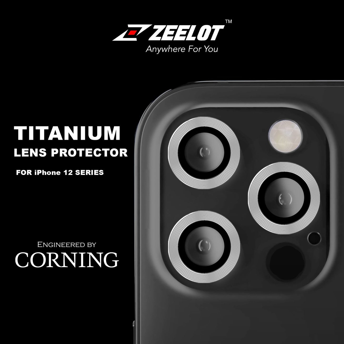 Shop and buy Zeelot Titanium Steel Corning Glass Camera Lens Protector iPhone 12 Pro (2020) Scratch Resistant| Casefactorie® online with great deals and sales prices with fast and safe shipping. Casefactorie is the largest Singapore official authorised retailer for the largest collection of mobile premium accessories.