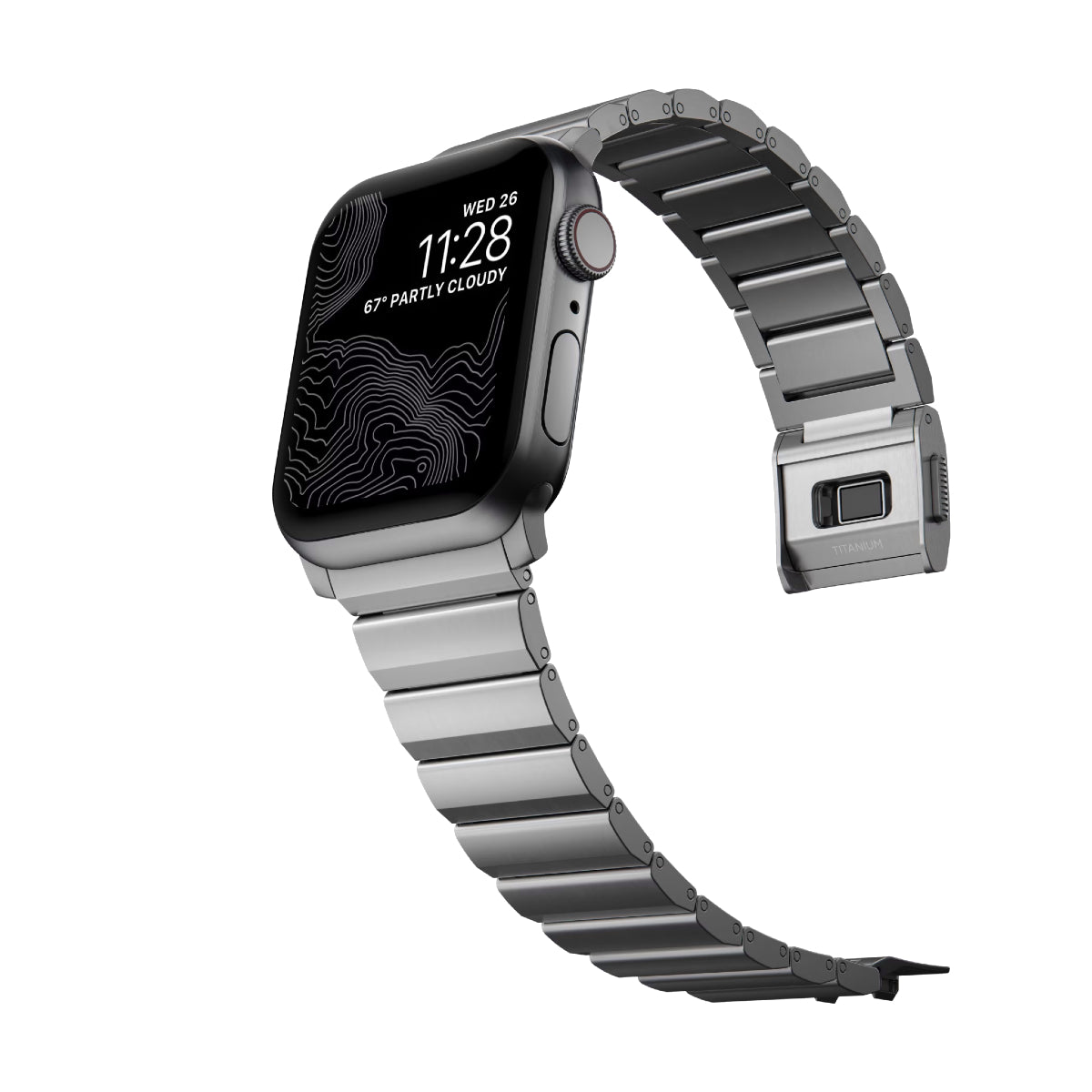 Shop and buy Nomad Titanium Metal Strap V2 Apple Watch 44mm/42mm DLC (Diamond-Like Carbon) scratch resistant coating| Casefactorie® online with great deals and sales prices with fast and safe shipping. Casefactorie is the largest Singapore official authorised retailer for the largest collection of mobile premium accessories.