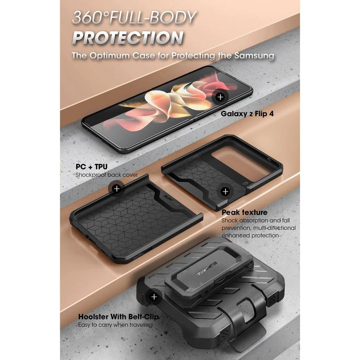 Shop and buy Supcase Unicorn Beetle Pro Full-Body Rugged Protective Case Samsung Galaxy Z Flip 4 2022 Holster| Casefactorie® online with great deals and sales prices with fast and safe shipping. Casefactorie is the largest Singapore official authorised retailer for the largest collection of mobile premium accessories.