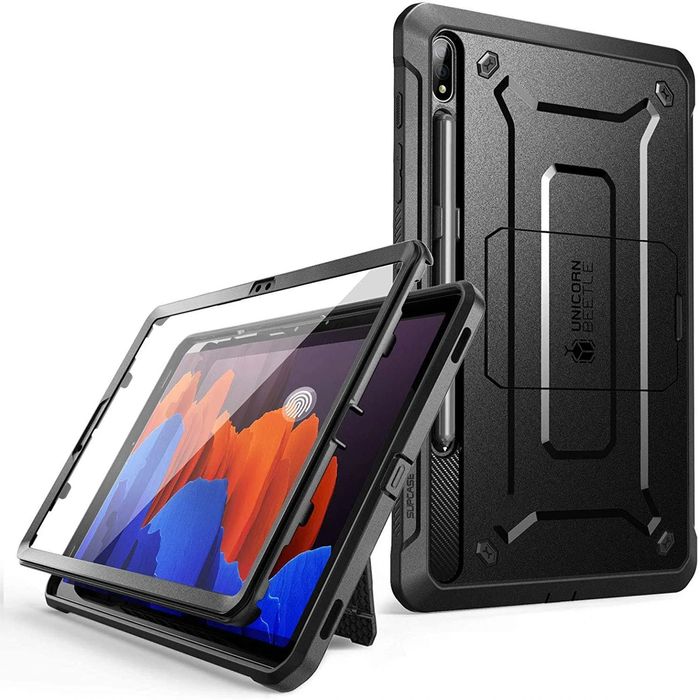 Shop and buy Supcase Unicorn Beetle Pro Full-Body Rugged Case Galaxy Tab S7 Plus (2020)/ Tab S8 Plus (2022) Kickstand| Casefactorie® online with great deals and sales prices with fast and safe shipping. Casefactorie is the largest Singapore official authorised retailer for the largest collection of mobile premium accessories.