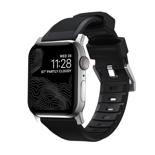 Shop and buy Nomad Rugged Silicone FKM Rubber Sports Strap for Apple Watch 40mm/38mm Waterproof| Casefactorie® online with great deals and sales prices with fast and safe shipping. Casefactorie is the largest Singapore official authorised retailer for the largest collection of mobile premium accessories.