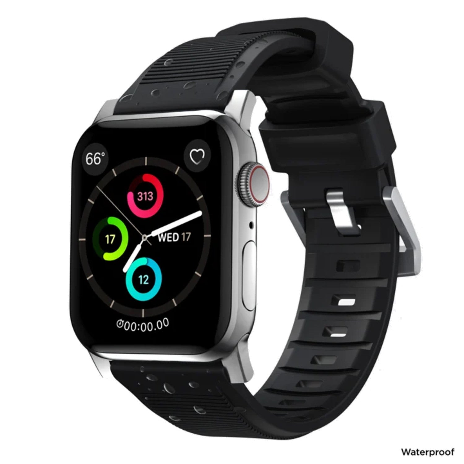 Shop and buy Nomad Rugged Silicone FKM Rubber Sports Strap for Apple Watch 40mm/38mm Waterproof| Casefactorie® online with great deals and sales prices with fast and safe shipping. Casefactorie is the largest Singapore official authorised retailer for the largest collection of mobile premium accessories.