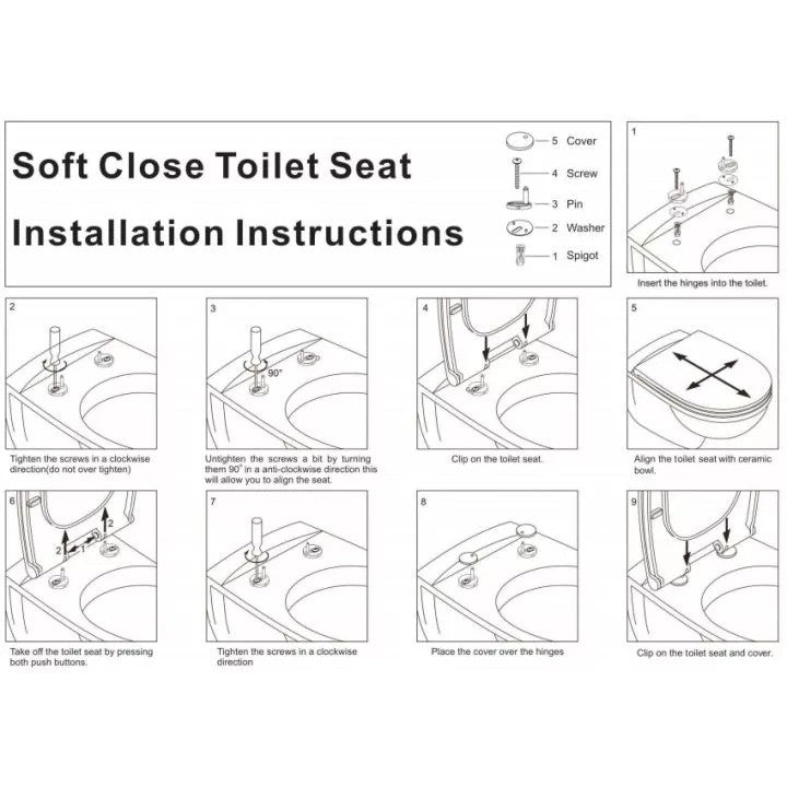 Shop and buy Slow Close Heavy Duty Toilet Seat Covers Adjustable Hole distance &Length Range 1-button Quick release| Casefactorie® online with great deals and sales prices with fast and safe shipping. Casefactorie is the largest Singapore official authorised retailer for the largest collection of household and home care items.