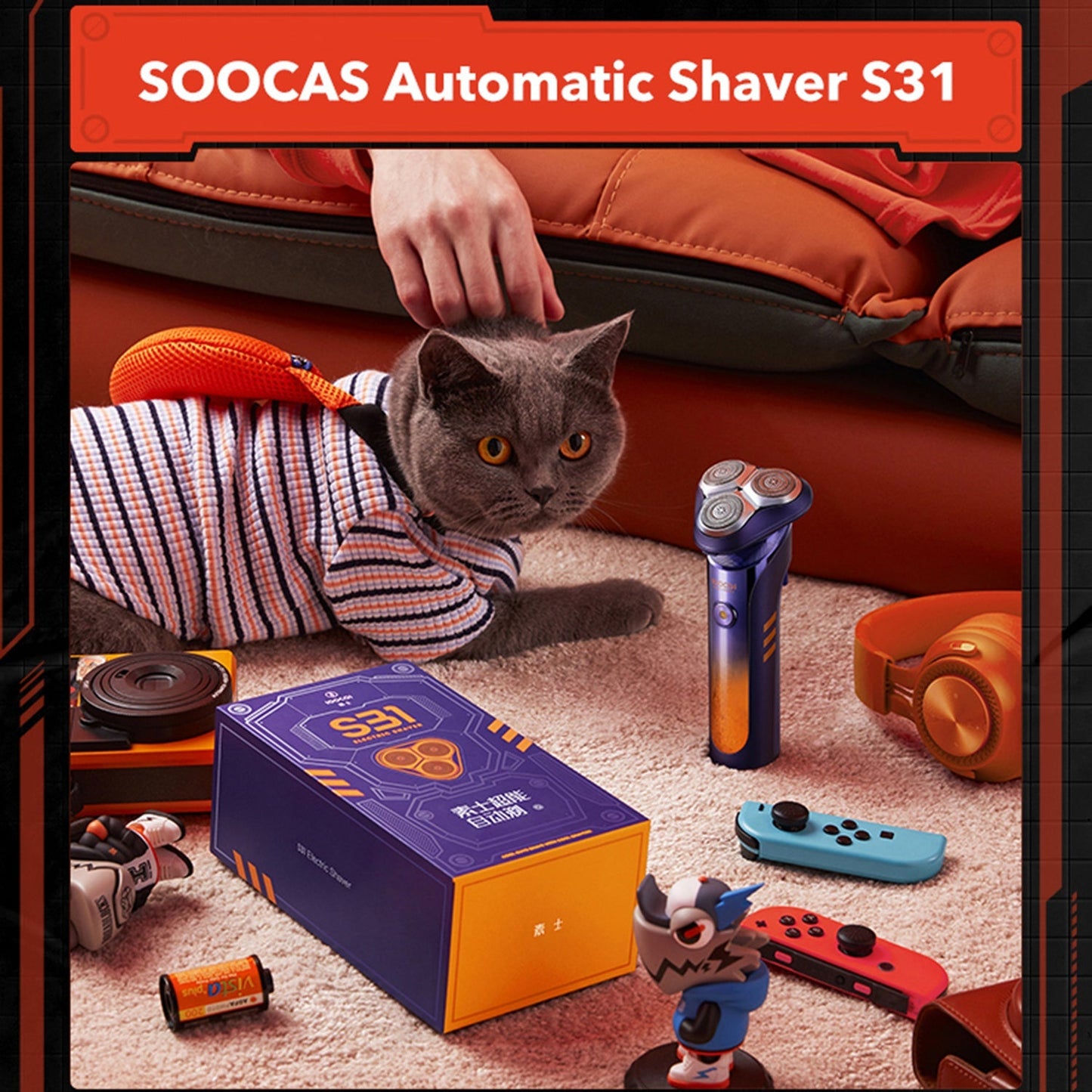 Shop and buy Soocas S31 Smart Electric Shaver Auto-shave Razor Trimmer Type-C Rechargeable Waterproof IPX7| Casefactorie® online with great deals and sales prices with fast and safe shipping. Casefactorie is the largest Singapore official authorised retailer for the largest collection of personal and home care items.
