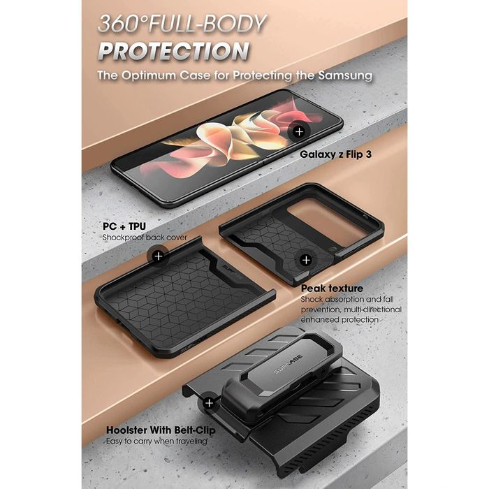 Shop and buy Supcase UB Pro Full-Body Rugged Holster Case for Samsung Galaxy Z Flip 3 5G (2021) scratch-proof | Casefactorie® online with great deals and sales prices with fast and safe shipping. Casefactorie is the largest Singapore official authorised retailer for the largest collection of mobile premium accessories.