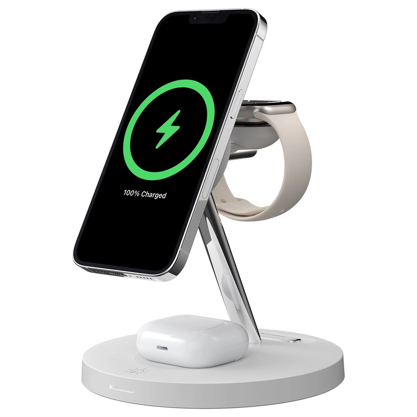 Shop and buy Switcheasy MagPower 3-in-1 15W Fast Charging MagSafe Wireless Station with LED Ambiance Backlight| Casefactorie® online with great deals and sales prices with fast and safe shipping. Casefactorie is the largest Singapore official authorised retailer for the largest collection of mobile premium accessories.